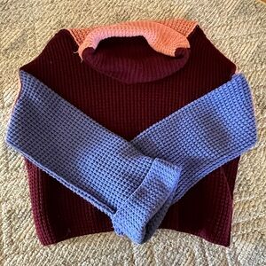 Free People color block sweater